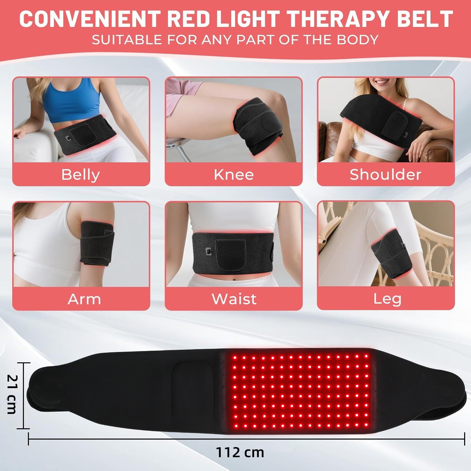 Foldable LED Strip Beauty Device Belt