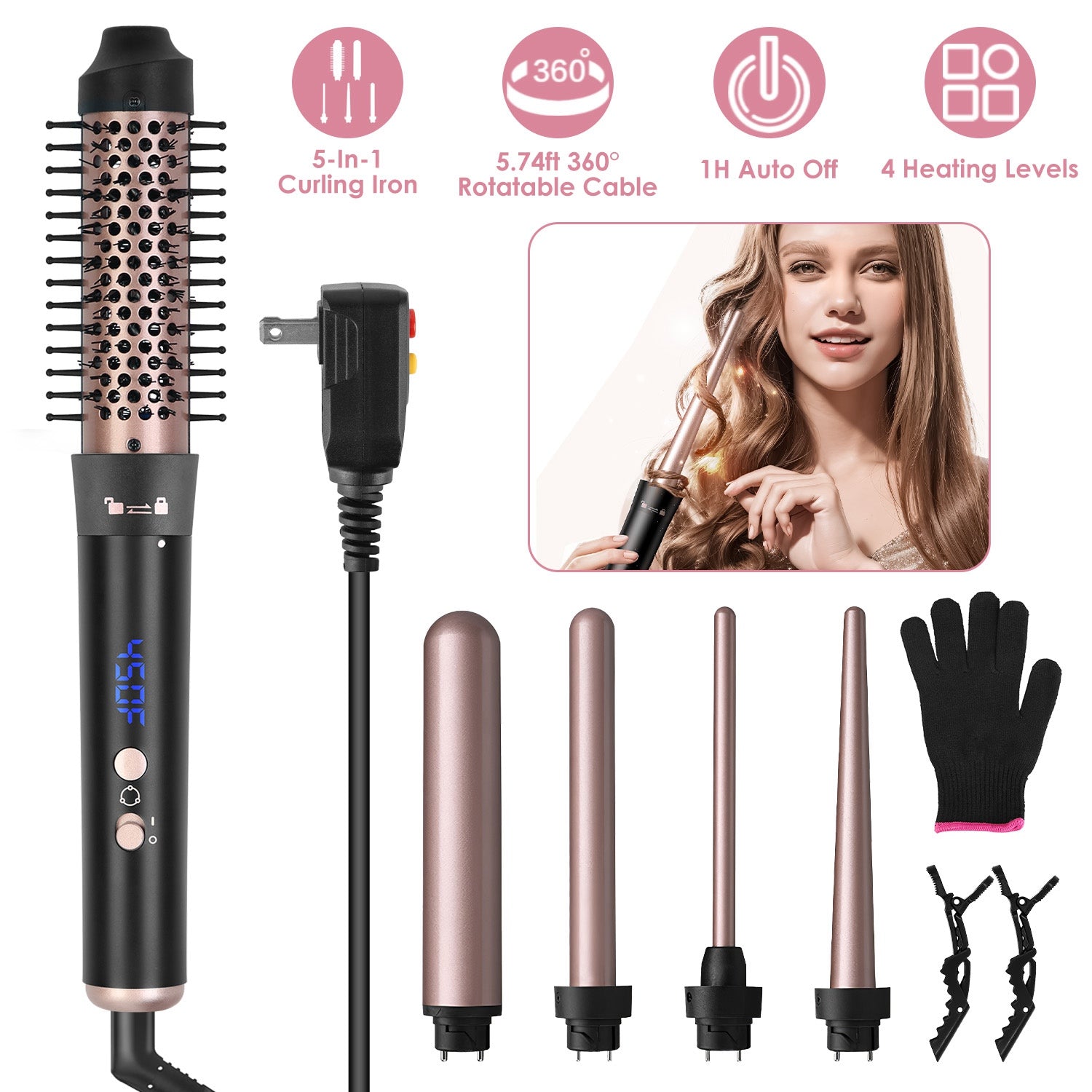 5-in-1 Hair Styling Wand