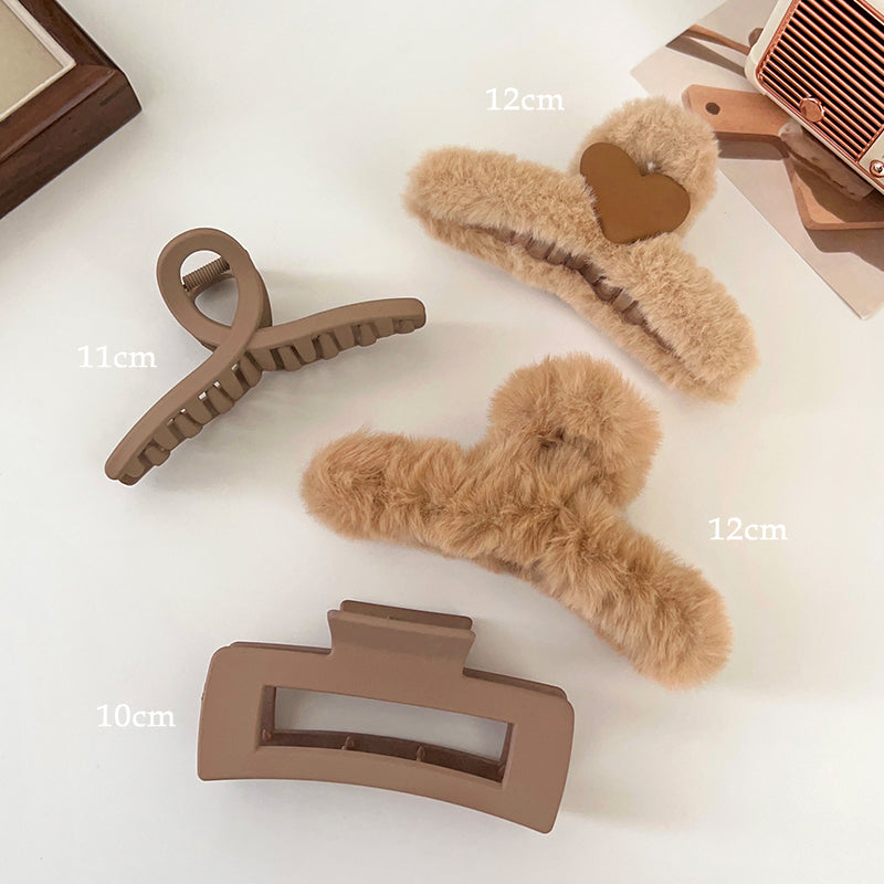 Plush Hair Claw Clip