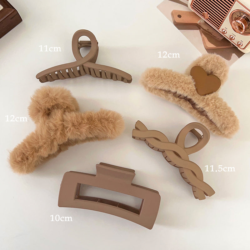 Plush Hair Claw Clip