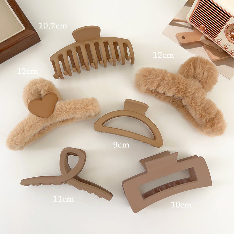 Plush Hair Claw Clip