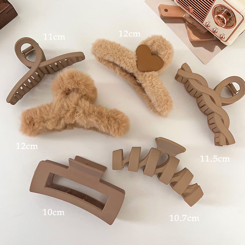 Plush Hair Claw Clip